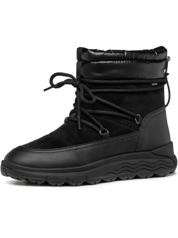 Geox Leder-Winterstiefel "Spherica" in Schwarz