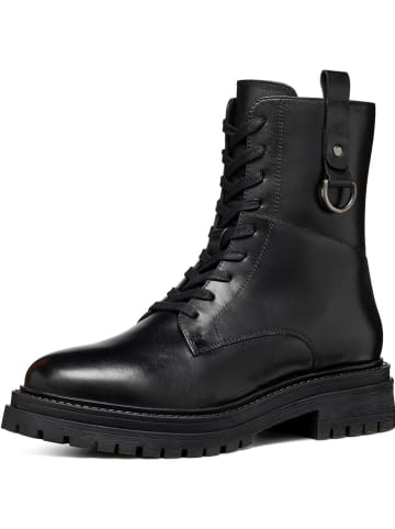 Geox Skórzane botki "Iridea" w kolorze czarnym