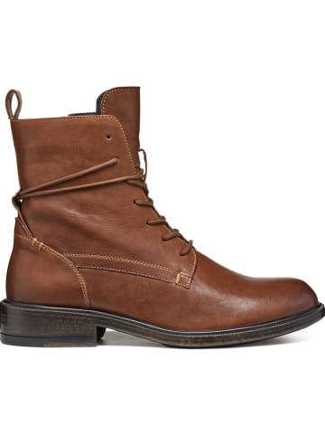 Geox Leder-Boots "Catria" in Hellbraun