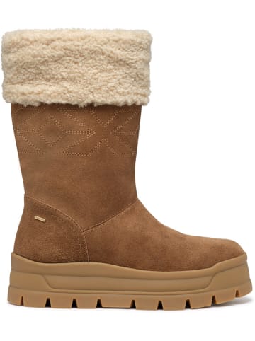 Geox Leder-Winterstiefel "Spherica" in Hellbraun
