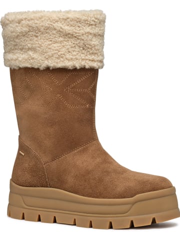 Geox Leder-Winterstiefel "Spherica" in Hellbraun