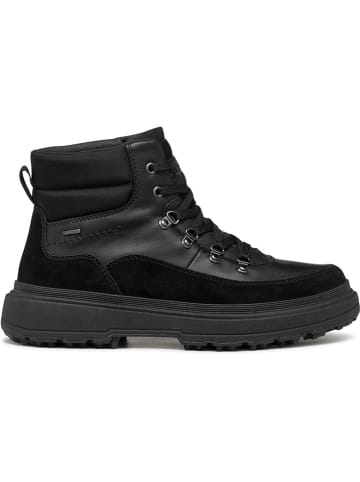 Geox Leder-Boots "Lamidie + Grip" in Schwarz