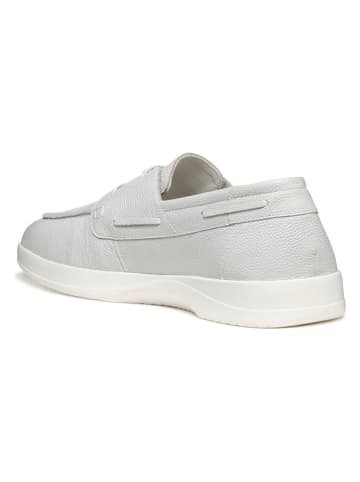 Geox Leren mocassins wit