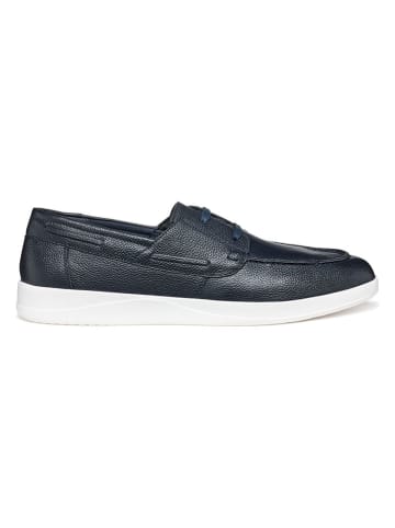 Geox Leren mocassins donkerblauw