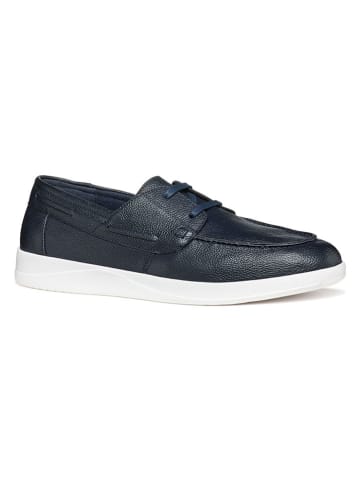 Geox Leren mocassins donkerblauw