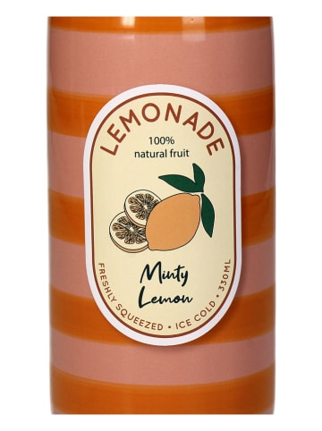 Kersten Vaas "Lemonade" lichtroze/oranje - (H)24 x Ø 6,5 cm