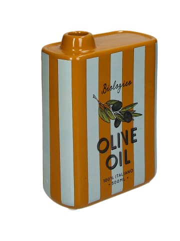 Kersten Vase ''Olive Oil'' in Orange/ Weiß - (B)13 x (H)17 x (T)5,5 cm