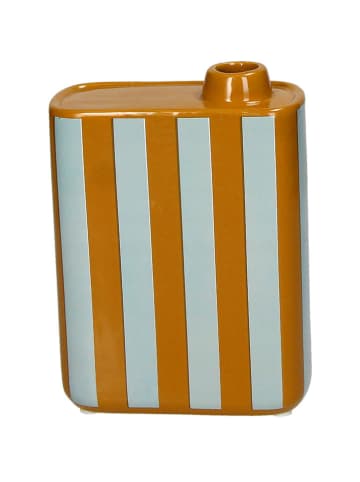 Kersten Vase ''Olive Oil'' in Orange/ Weiß - (B)13 x (H)17 x (T)5,5 cm