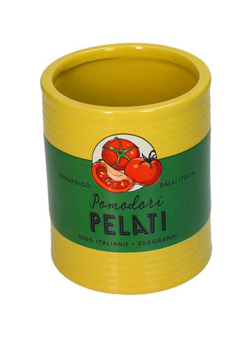 Kersten Doniczka "Pomodori" w kolorze żółto-zielonym - wys. 13 x Ø 11 cm