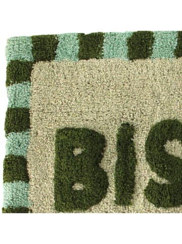Kersten Dywanik łazienkowy "Bisous" w kolorze zielonym - 50 x 80 cm