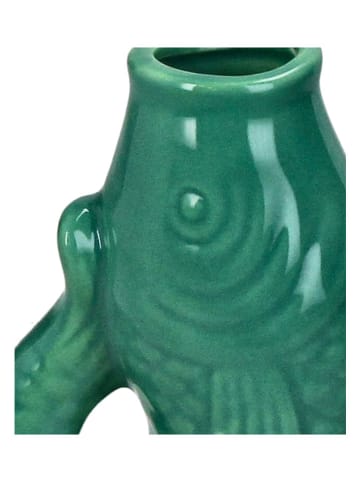 Kersten Vaas "Fish" turquoise - (B)8 x (H)11 x (D)5,5 cm