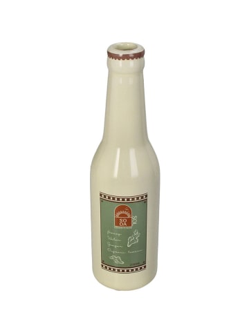Kersten Wazon "Soda Bottle" w kolorze beżowym - wys. 24 x Ø 6,5 cm