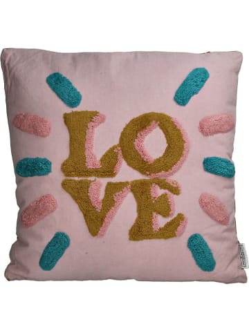 Kersten Kissen ''Love'' in Rosa - (L)45 x (B)45 cm