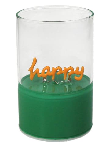 Kersten LED-Dekoleuchte "Happy" in Grün - (H)10 x Ø 6,5 cm