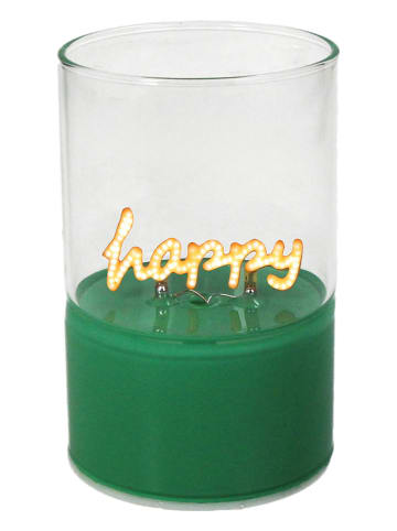 Kersten Decoratieve ledlamp "Happy" groen - (H)10 x Ø 6,5 cm