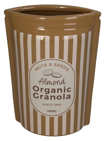 Kersten Vaas "Granola" lichtbruin - (B)16 x (H)22,5 x (D)9 cm