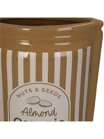 Kersten Vase ''Granola'' in Hellbraun - (B)16 x (H)22,5 x (T)9 cm