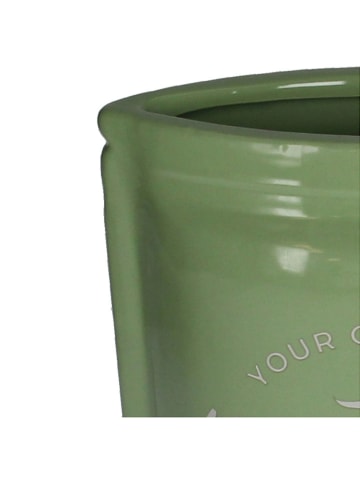 Kersten Vase ''Matcha'' in Grün - (B)16 x (H)22,5 x (T)9 cm