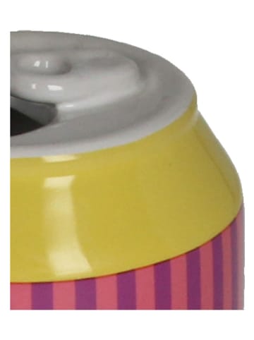 Kersten Vase ''Seltz'' in Gelb/ Pink - (H)11,3 cm - Ø 7 cm