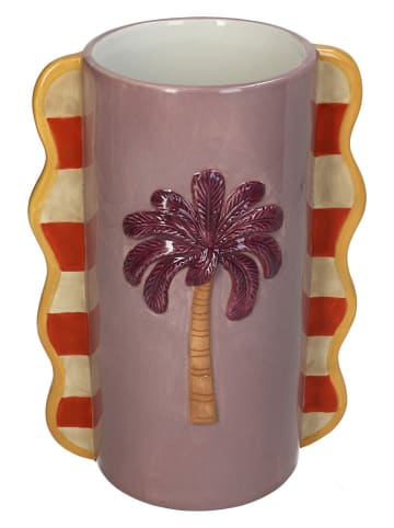 Kersten Wazon "Palm Tree" w kolorze fioletowym - 16,5 x 23,3 x 11,5 cm