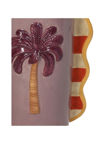 Kersten Wazon "Palm Tree" w kolorze fioletowym - 16,5 x 23,3 x 11,5 cm