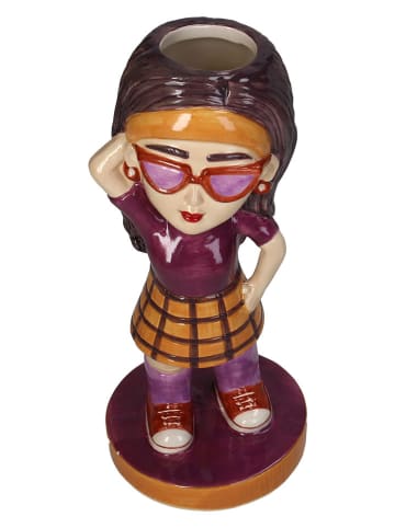 Kersten Wazon "Dancing Queen '90" ze wzorem - wys. 24 x Ø 10,3 cm