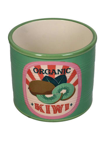 Kersten Bloempot "Kiwi" groen - (H)11,8 cm - Ø 13,8 cm