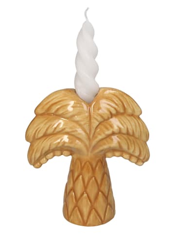 Kersten Kaarsenhouder "Palm Tree" beige - (B)12,7 x (H)14,4 x (D)5,5 cm