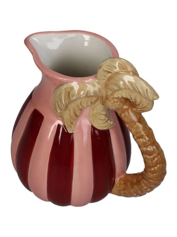 Kersten Vaas "Palm Tree" lichtroze/paars/beige - (B)19 x (H)20,5 x (D)14 cm