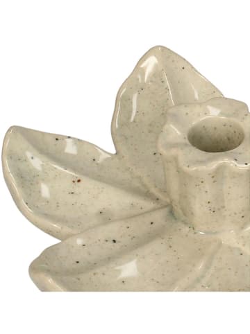 Kersten Kaarsenhouder ''Flower'' beige - (H)4,5 x Ø 17 cm
