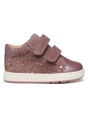 Geox Leder-Sneakers "Biglia" in Lila