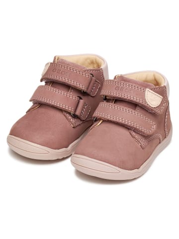 Geox Leder-Boots "Macchia" in Rosa