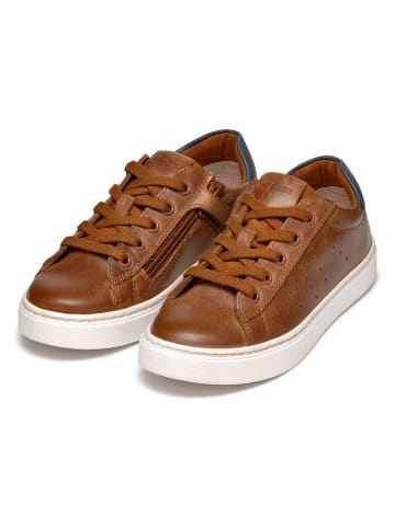 Geox Leder-Sneakers "Nashik" in Hellbraun