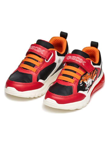 Geox Sneakers "Ciberdron" in Schwarz/ Rot