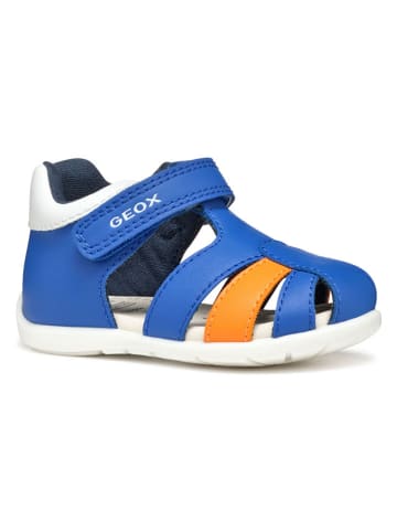 Geox Halbsandalen "Elthan" in Blau/ Orange
