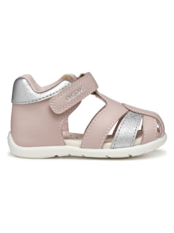 Geox Halbsandalen "Elthan" in Rosa/ Silber