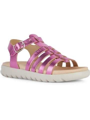 Geox Leder-Sandalen "Soleima" in Pink