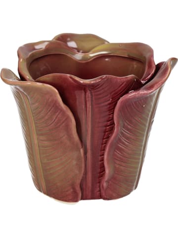 Kersten Blumentopf ''Cabbage'' in Hellbraun/ Lila - (H)8,2 x Ø 10,8 cm