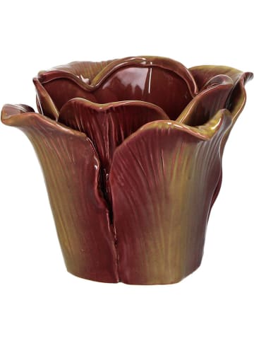 Kersten Blumentopf ''Cabbage'' in Hellbraun/ Lila - (H)8,2 x Ø 10,8 cm