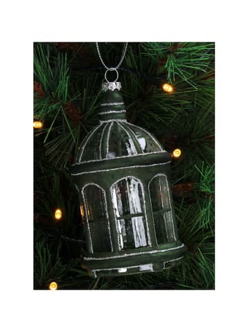 Kersten Kerstboomversiering "Chinese Pavillion" groen - (H)13 cm