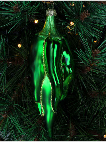 Kersten Baumschmuck "Chili Pepper" in Grün - (H)14,6 cm