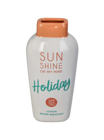 Kersten Vase ''Sunscreen'' in Weiß - (B)8,8 x (H)19 x (T)5,6 cm