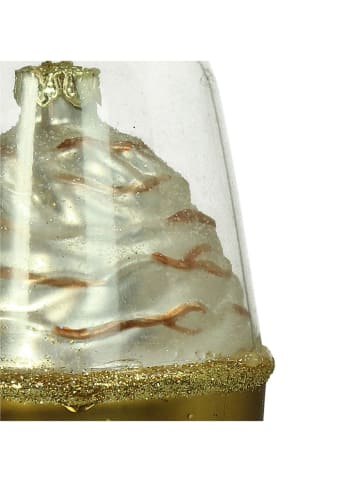 Kersten Ozdoba choinkowa "Milkshake" w kolorze jasnobrązowym - wys. 13 cm