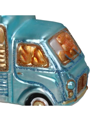 Kersten Ozdoba choinkowa "Bread Delivery Van" w kolorze turkusowym - wys. 12 cm