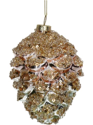 Kersten Christbaumkugel ''Pine Cone'' in Gold - (H)13 cm