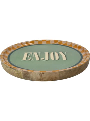 Kersten Dinerbord "Enjoy" groen - Ø 25 cm