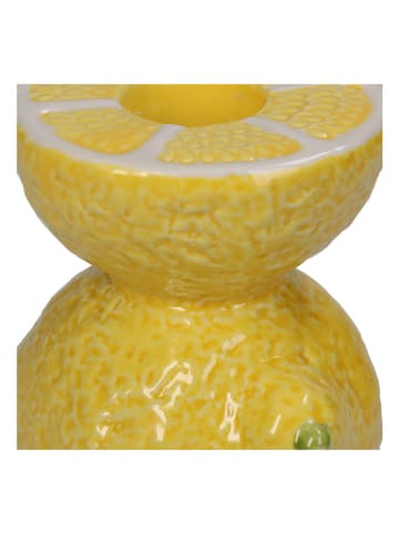 Kersten Świecznik "Lemon" w kolorze żółtym - wys. 10 x Ø 7 cm