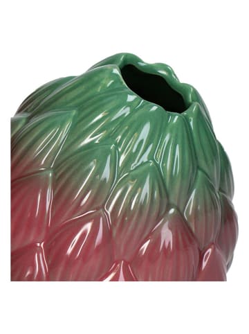 Kersten Figurka dekoracyjna w kolorze zielono-jasnoróżowym - 16 x 17 x 14 cm