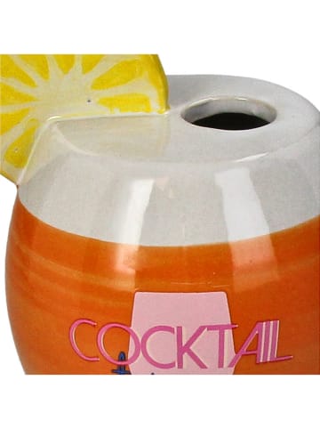 Kersten Vase ''Cocktail'' in Weiß/ Orange - (B)9,5 x (H)17,3 x (T)9 cm