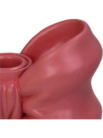 Kersten Kerzenständer "Bow" in Pink - (B)7 x (H)13 x (T)7 cm
